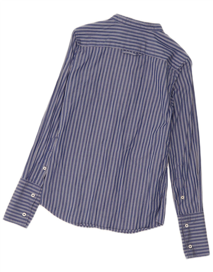 Γυναικείο πουκάμισο Benetton UK 10 Small Navy Blue ριγέ