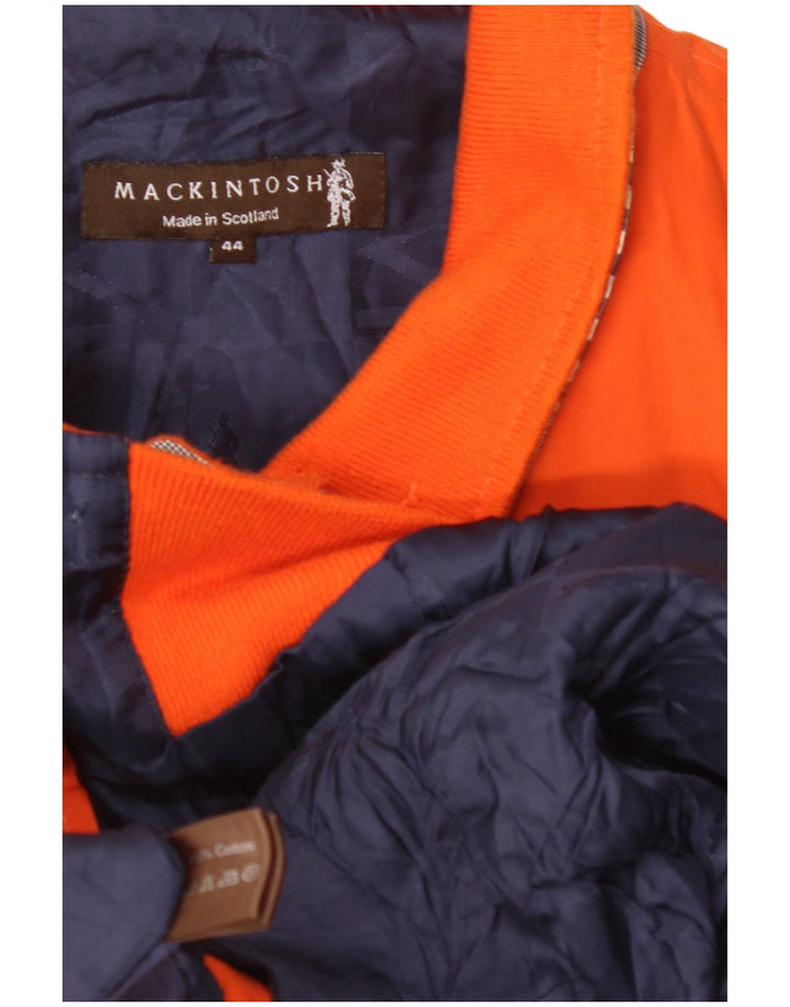 MACKINTOSH Ανδρικό Bomber Jacket UK 44 2XL Orange Check Cotton