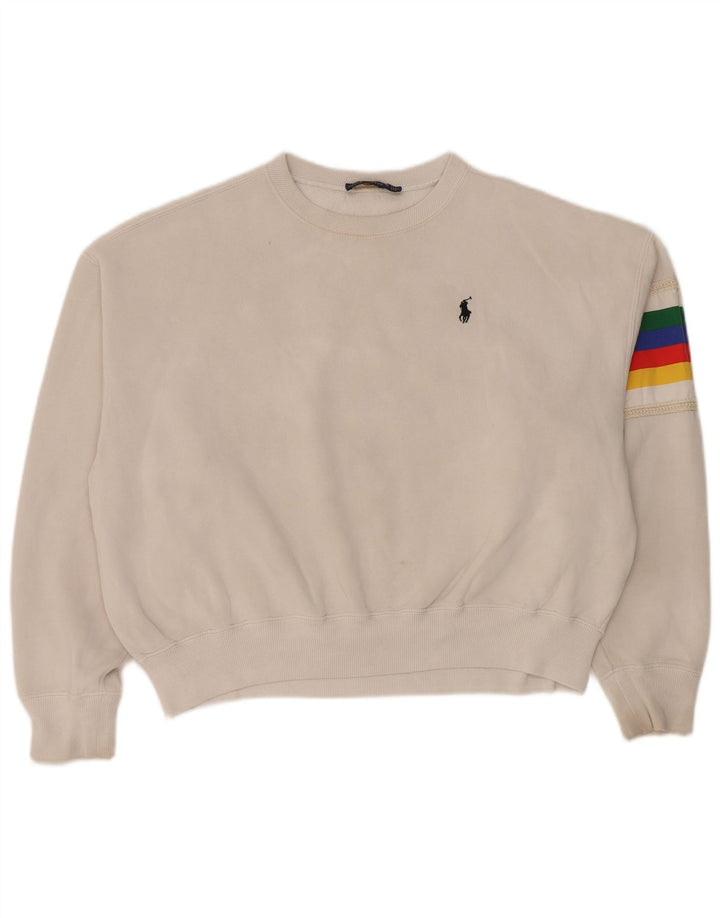 Γυναικείο γραφικό φούτερ Polo Ralph Lauren Jumper UK 14 Medium Grey