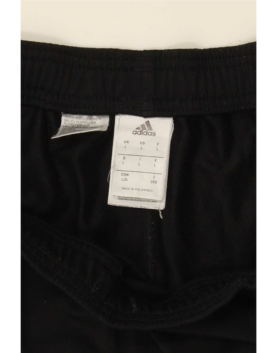 Ανδρική αθλητική φόρμα Adidas Παντελόνι μεγάλο μαύρο πολυεστέρα