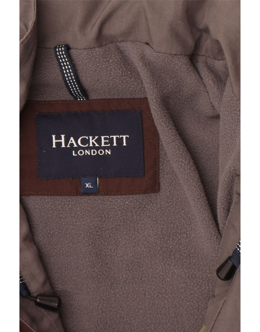Ανδρικό μπουφάν HACKETT με κουκούλα με κουκούλα UK 42 XL καφέ νάιλον