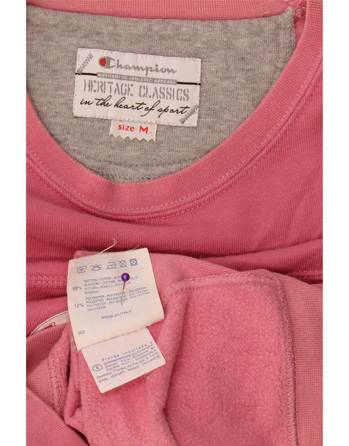 Champion Womens Heritage Classics Φούτερ Jumper UK 14 Medium Pink
