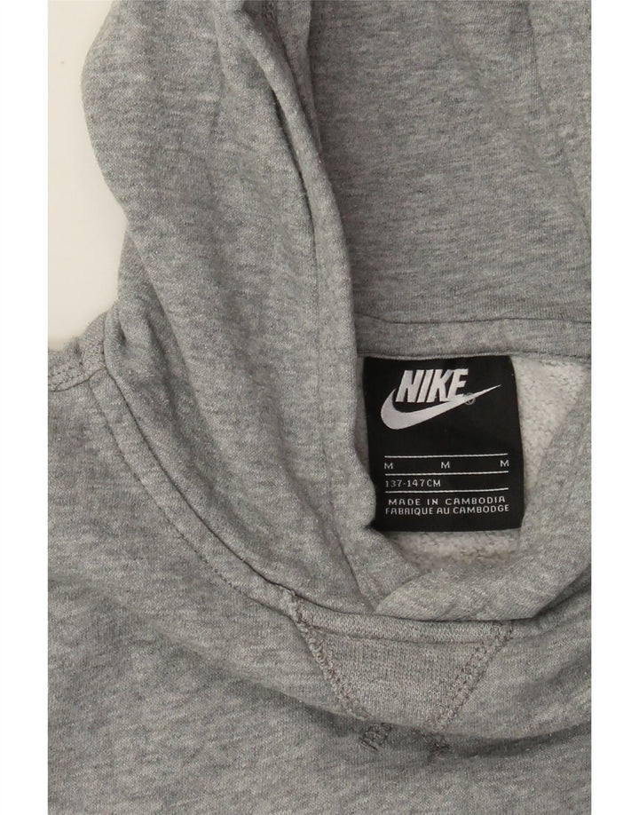Nike Boys Hoodie Jumper 10-11 ετών Medium Grey Flecked