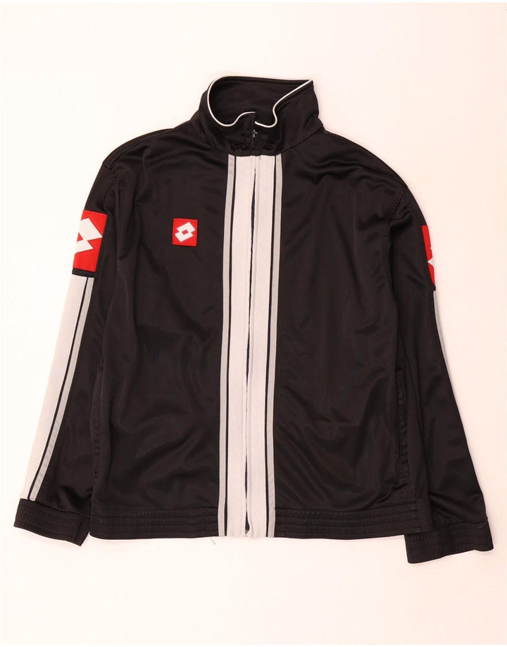 Ανδρική φόρμα Lotto Graphic Top Jacket XL Black Colourblock Polyester