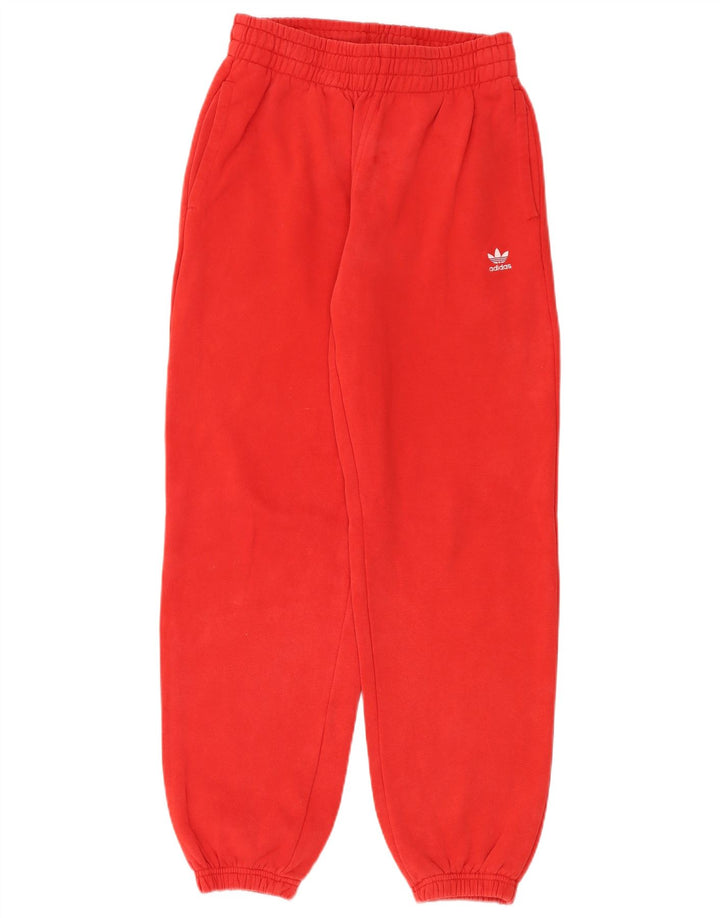 Γυναικεία φόρμα ψηλόμεσης ADIDAS Παντελόνι Joggers UK 12 Medium Red