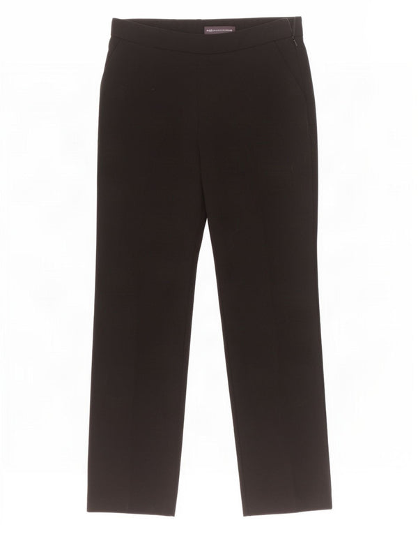 Marks & Spencer Γυναικείο ίσιο casual παντελόνι UK 10 Small W30 L28 Black