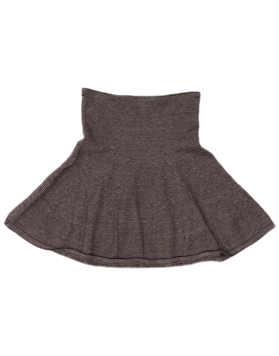 Zara Γυναικεία Μίνι Φούστα Small W26 Grey Pinstripe Viscose