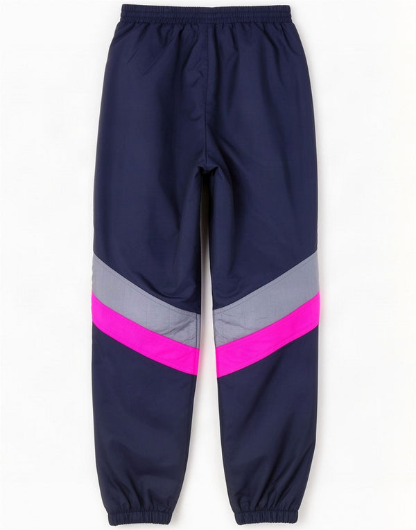 Vintage ανδρική φόρμα παντελόνι Joggers Medium Navy Blue Colorblock Nylon