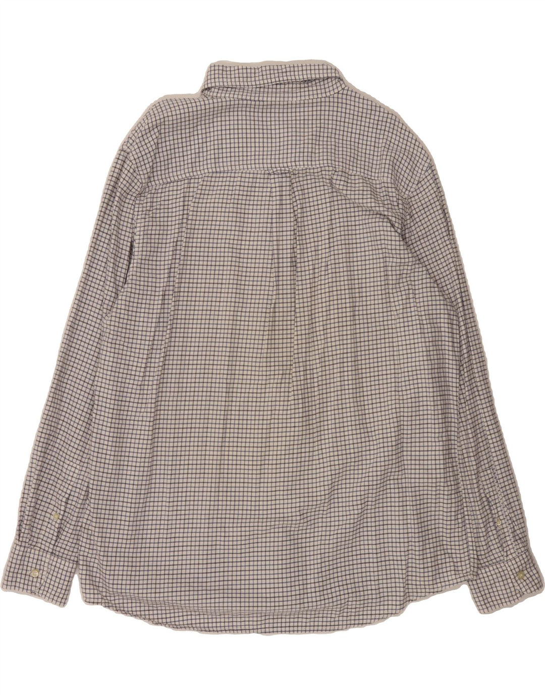 CHAPS Mens Classic Fit Shirt XL White Check Cotton Vintage Chaps and Second-Hand Chaps from Messina Hembry 
