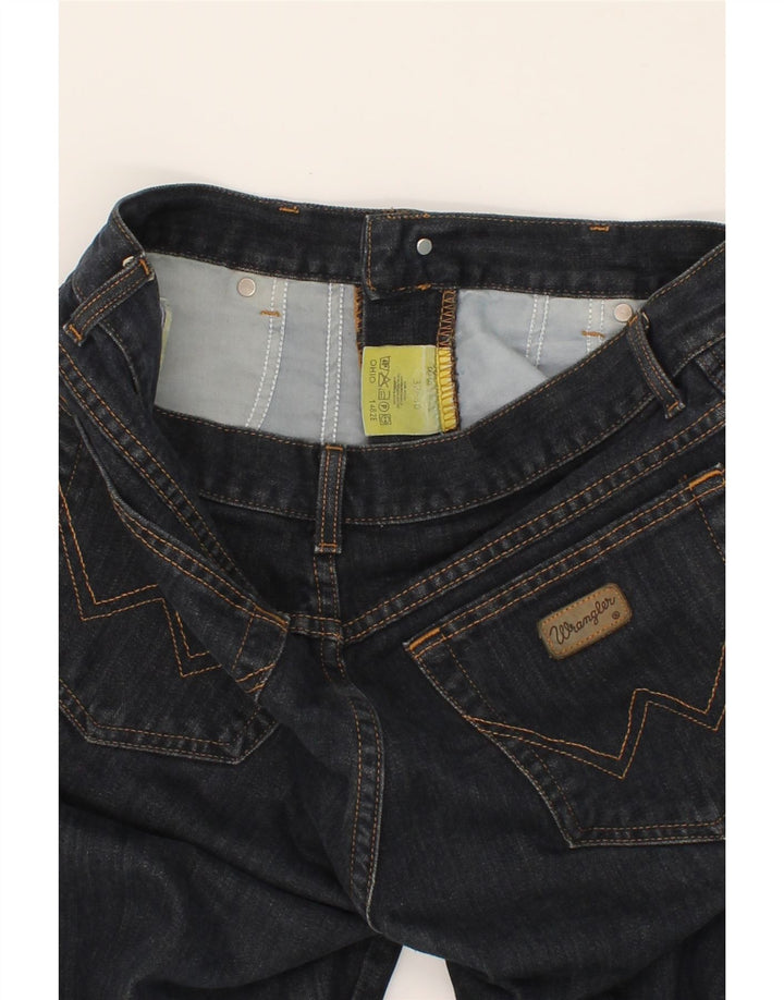 Ανδρικό τζιν WRANGLER ίσιο W32 L30 Navy Blue Cotton