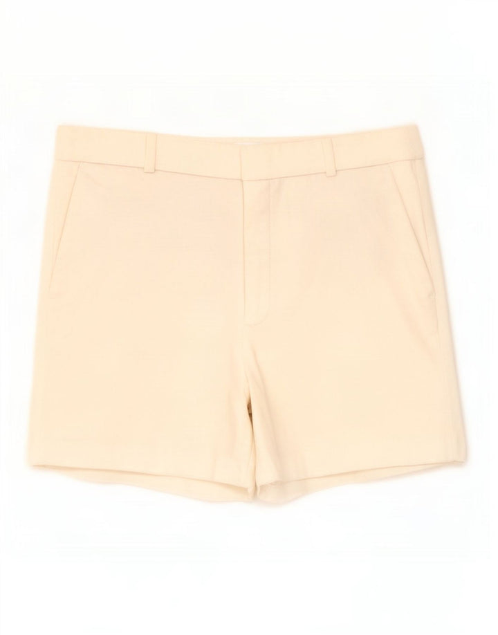 Zara Γυναικείο Σορτς Chino Small W27 Λευκό