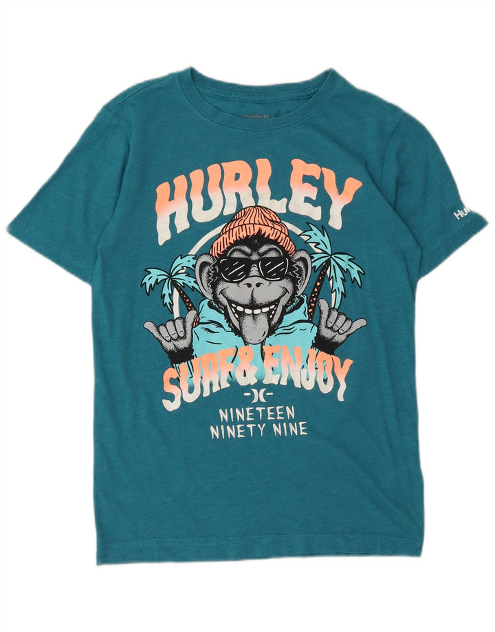Μπλουζάκι Hurley Boys Graphic T-Shirt 10-11 ετών μεσαίο μπλε βαμβακερό