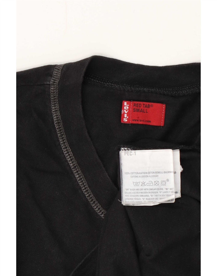 Ανδρικό τοπ Levi's μακρυμάνικο μικρό μαύρο βαμβακερό