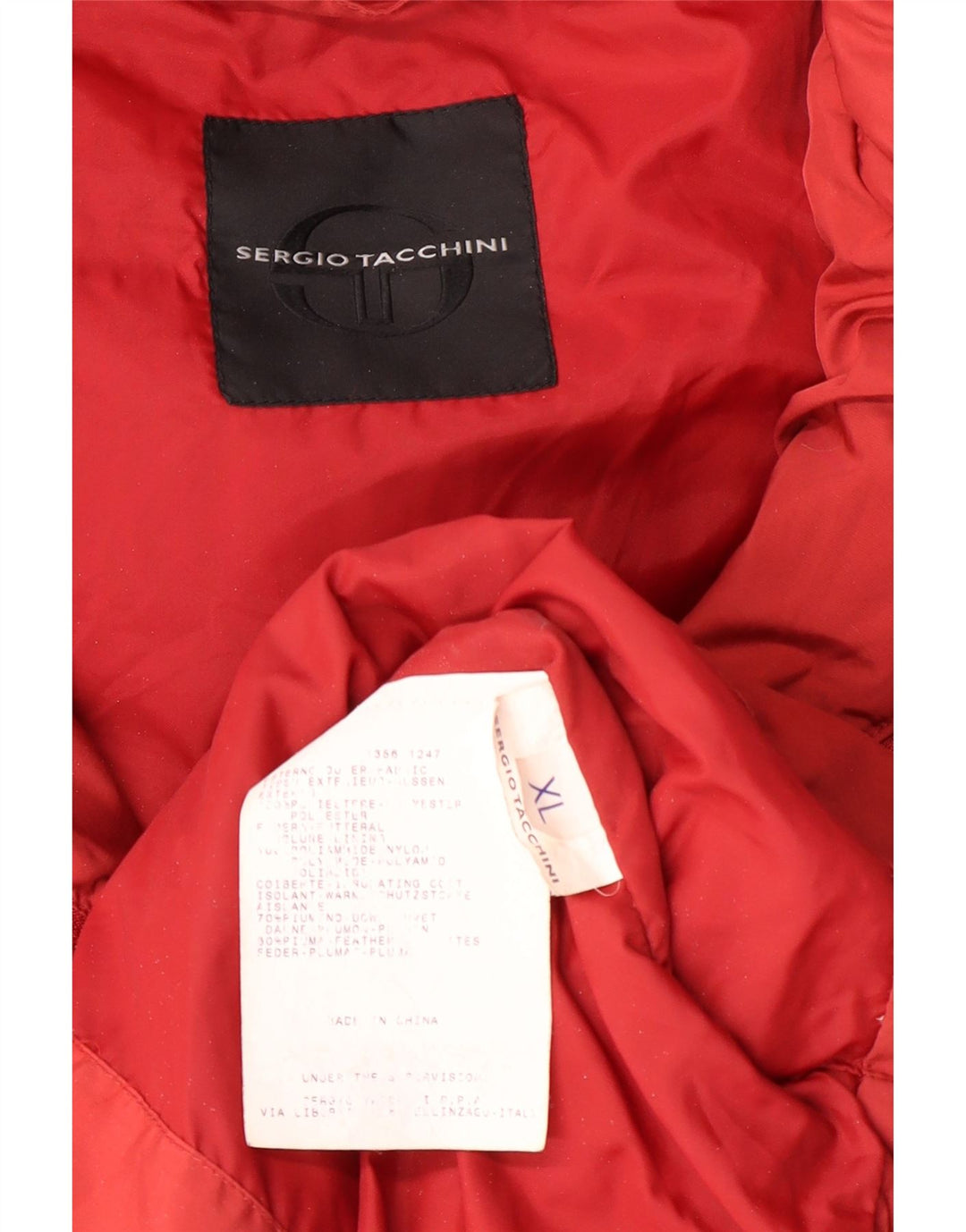 SERGIO TACCHINI Ανδρικό μπουφάν με κουκούλα UK 42 XL με επένδυση από πολυεστέρα