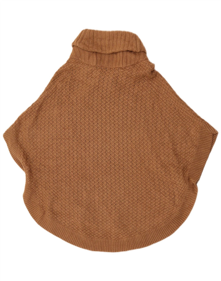 Massimo Dutti Γυναικείο Poncho Jumper US 8 Μεσαίο καφέ μαλλί