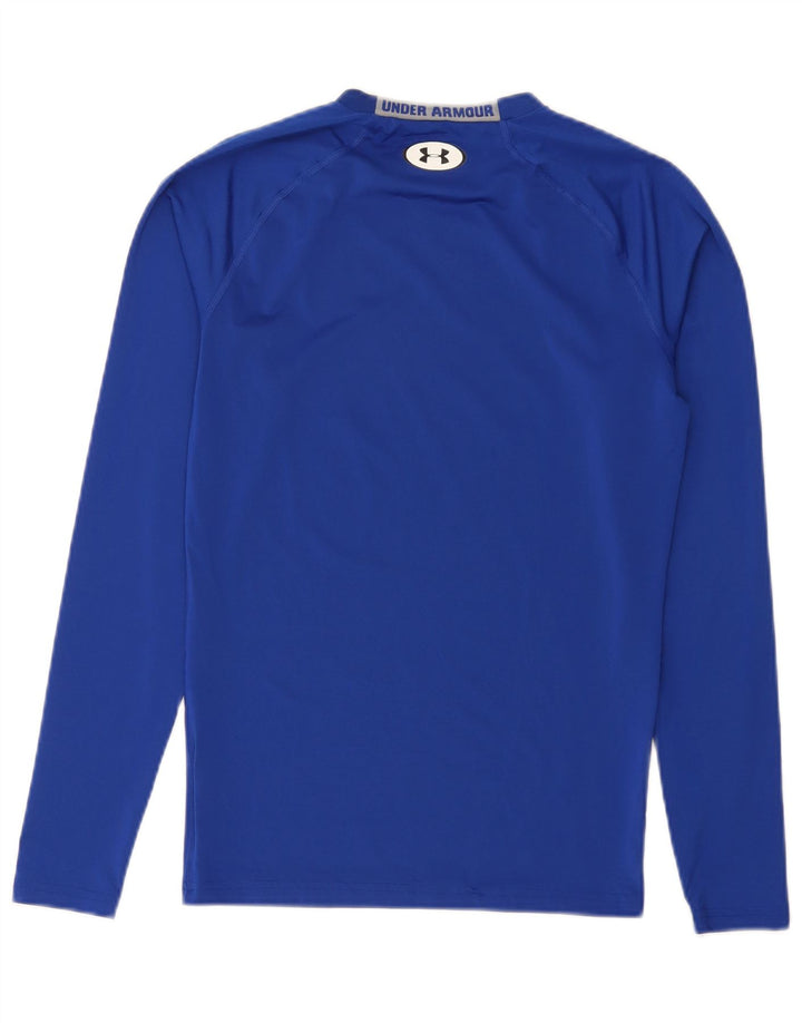 Under Armour Mens Heat Gear Graphic Top Μακρύ μανίκι μεγάλο μπλε πολυεστέρας