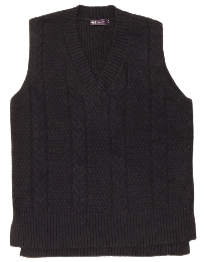 Marks & Spencer Ανδρικό γιλέκο Tank Top Medium Black Polyester