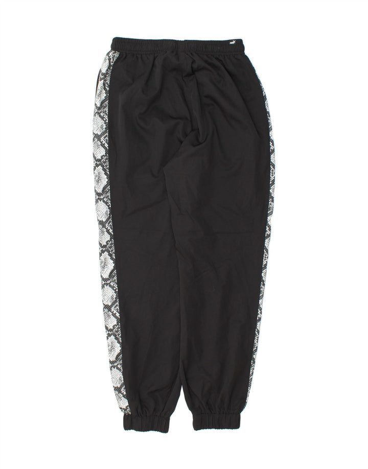 PUMA Mens Tracksuit Trousers Joggers Small  Black Animal Print Polyester Vintage Puma and Second-Hand Puma from Messina Hembry 