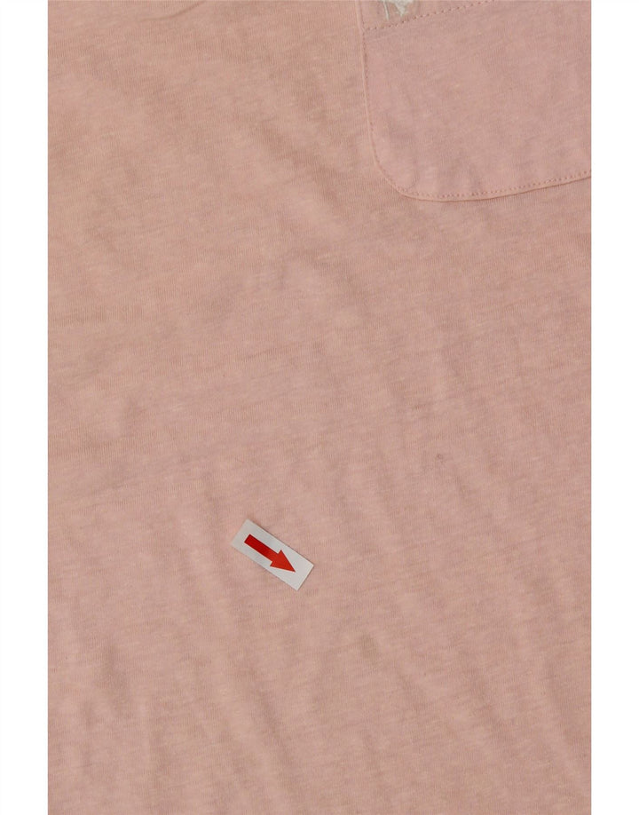 Jack Wills Γυναικείο T-Shirt Top UK 12 Medium Pink Polyester