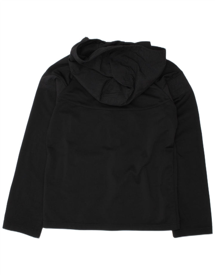NIKE Girls Zip Hoodie πουλόβερ 10-11 ετών Μεσαίο μαύρο πολυεστέρα