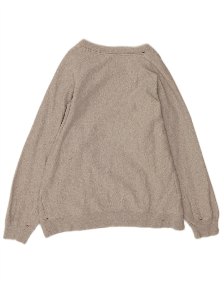 Vintage γυναικείο γραφικό φούτερ Jumper UK 14 Medium Grey Flecked