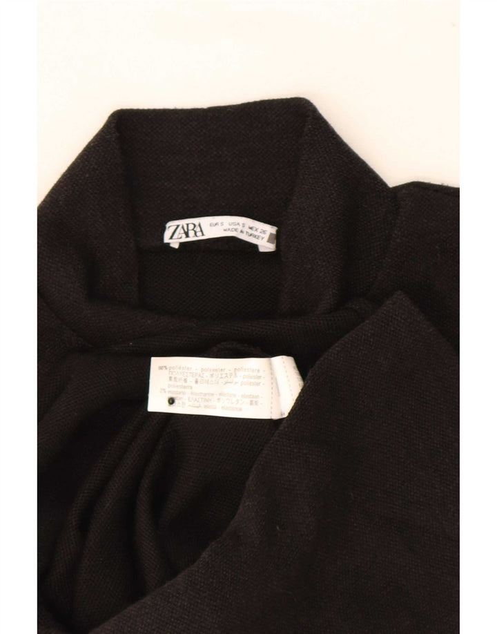Zara Γυναικείο Γιλέκο Τοπ UK 10 Μικρός Μαύρος Πολυεστέρας