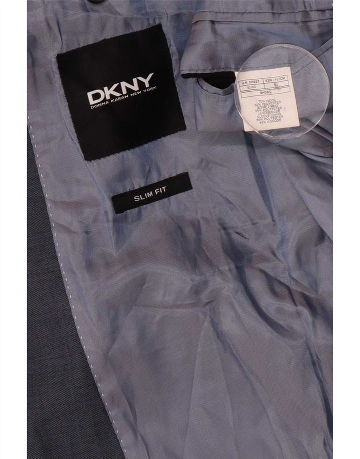 Dkny Ανδρικό σακάκι σακάκι με 2 κουμπιά UK 42 XL Navy Blue Wool