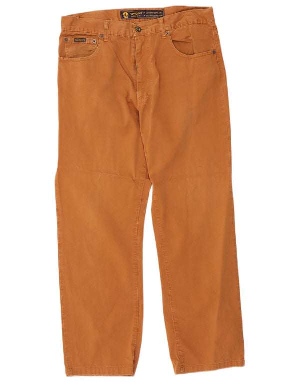 Navigare Ανδρικό ίσιο casual παντελόνι IT 50 Large W34 L28 Beige βαμβακερό