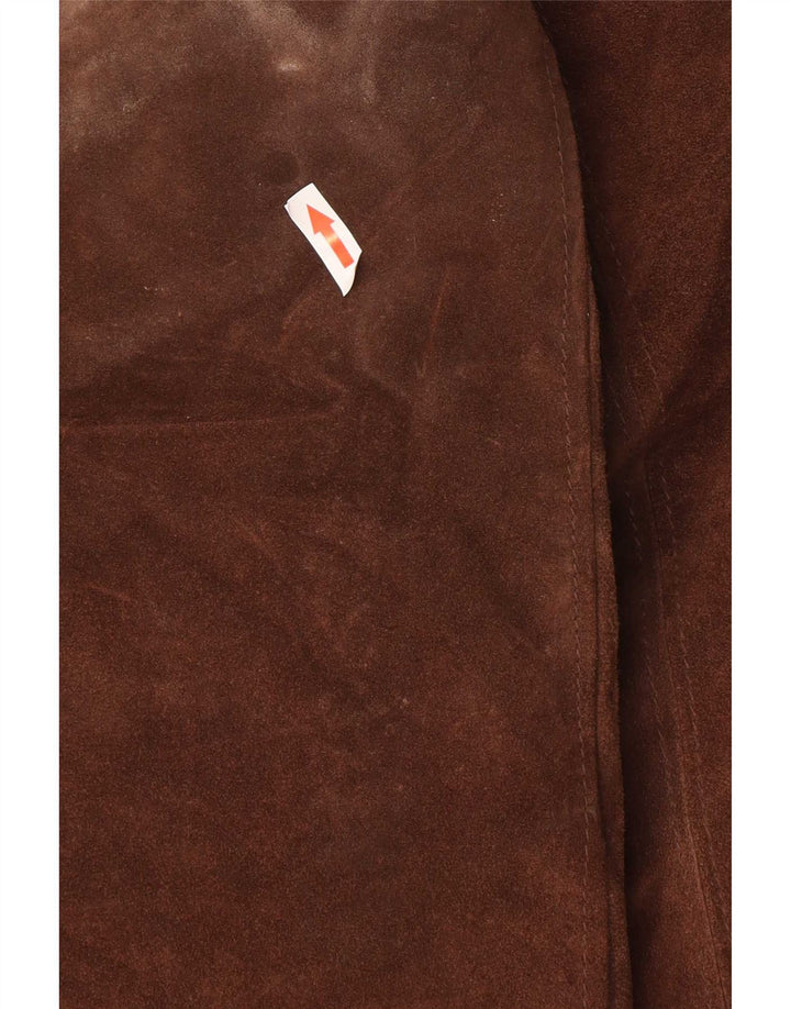 Pacific Air Forces Ανδρικό Suede Jacket IT 54 2XL Καφέ Δερμάτινο