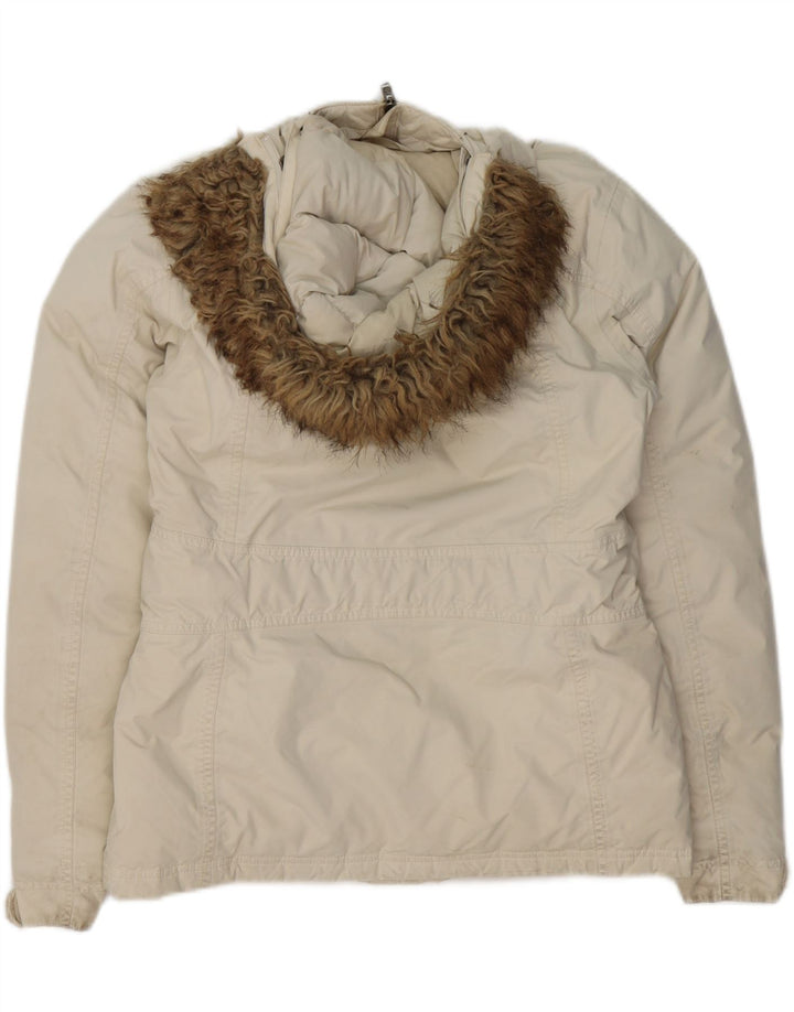 THE NORTH FACE Γυναικείο μπουφάν με κουκούλα UK 14 Medium Off White