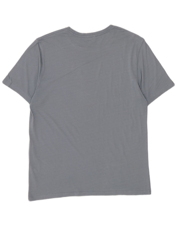 Ανδρικό T-Shirt Reiss Top μεγάλο μπλε βαμβακερό