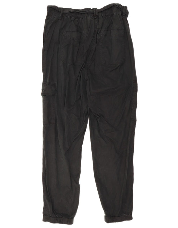 Marks & Spencer Womens Joggers Cargo Παντελόνι UK 14 Large W32 L27 Black