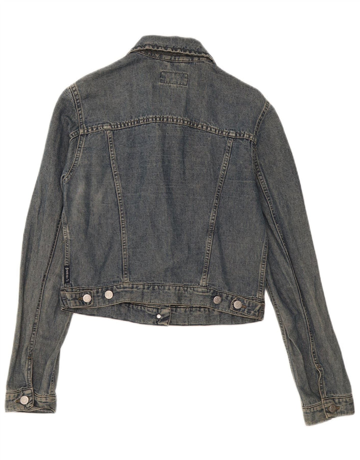 Armani Jeans Γυναικείο Τζιν Μπουφάν UK 12 Medium Blue Linen
