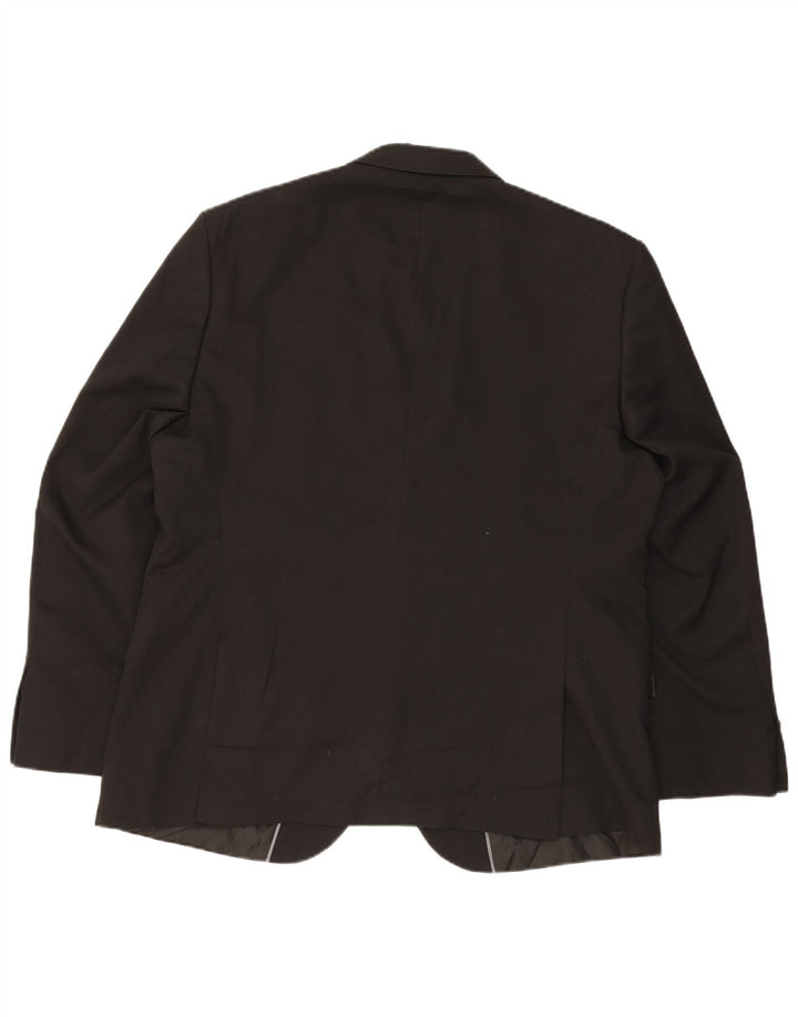 Marks & Spencer Ανδρικό σακάκι Blazer 2 κουμπιών UK 46 XL Μαύρο πολυεστέρα