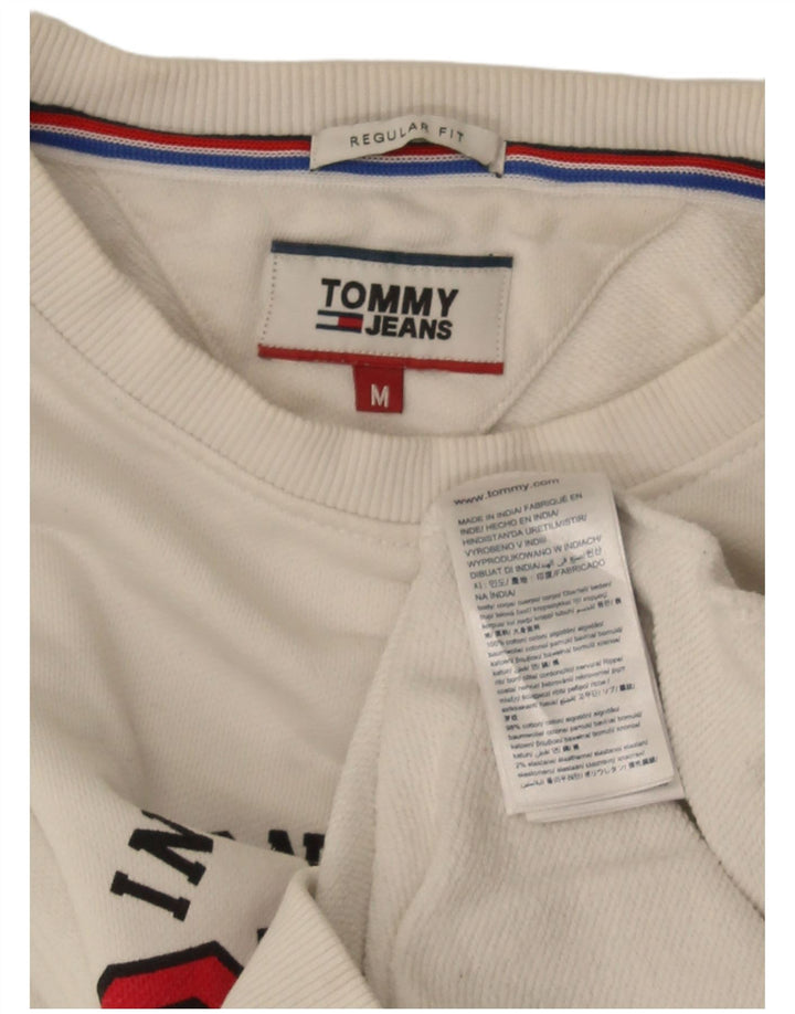 Ανδρικό φούτερ Tommy Hilfiger Regular Fit Jumper Μεσαίο λευκό βαμβακερό