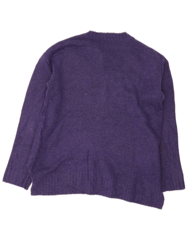 Marks & Spencer Γυναικείο πουλόβερ με λαιμόκοψη UK 10 Small Purple