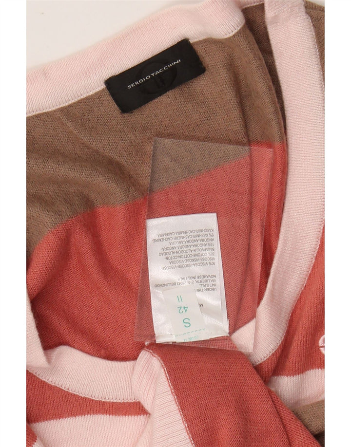 SERGIO TACCHINI Γυναικείο πουλόβερ με λαιμό σκάφος UK 10 Small πολύχρωμο