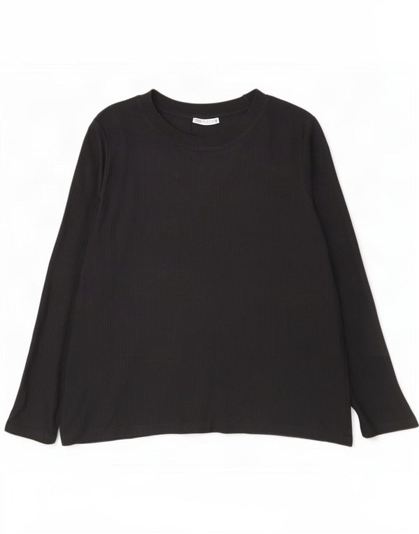 Zara Mens Top Long Sleeve XL Black
