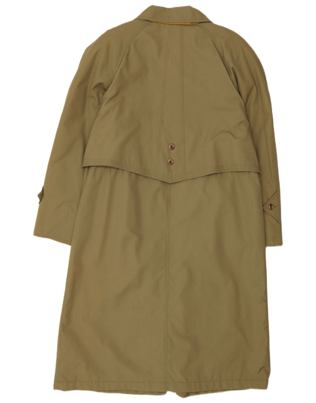 CLASSIC Γυναικεία μακρυά μεγάλη καμπαρντίνα UK 16 Large Khaki Polyester