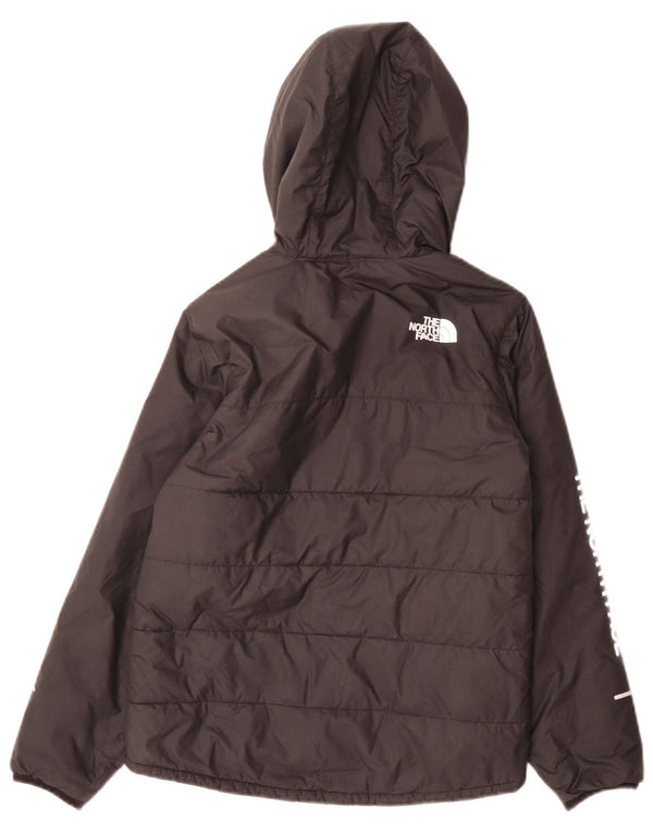 The North Face Boys Graphic Hooded Jacket 11-12 Years Large Black