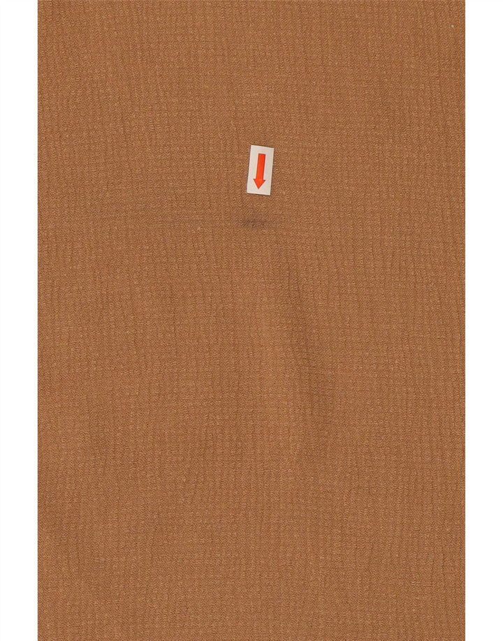 Zara Γυναικεία Crop Αμάνικη Oversized Μπλούζα Τοπ UK 10 Small Beige