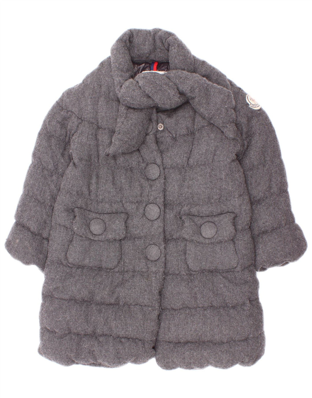 Παλτό Moncler Girls Padded 3-4 Years Grey Viscose