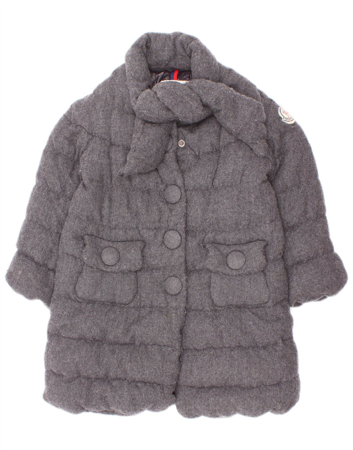 Παλτό Moncler Girls Padded 3-4 Years Grey Viscose