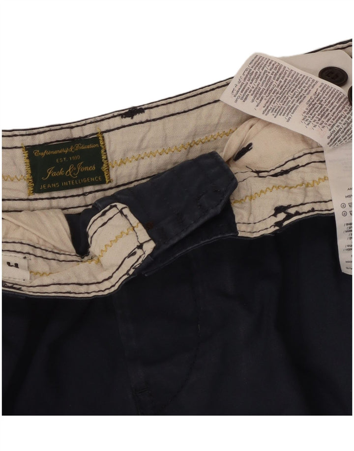 Jack & Jones Ανδρικό σορτς Cargo Comfort Fit Medium W34 Navy Blue βαμβακερό