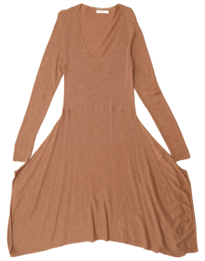 Marks & Spencer Γυναικείο Φόρεμα Jumper UK 14 Μεσαίο καφέ βισκόζη