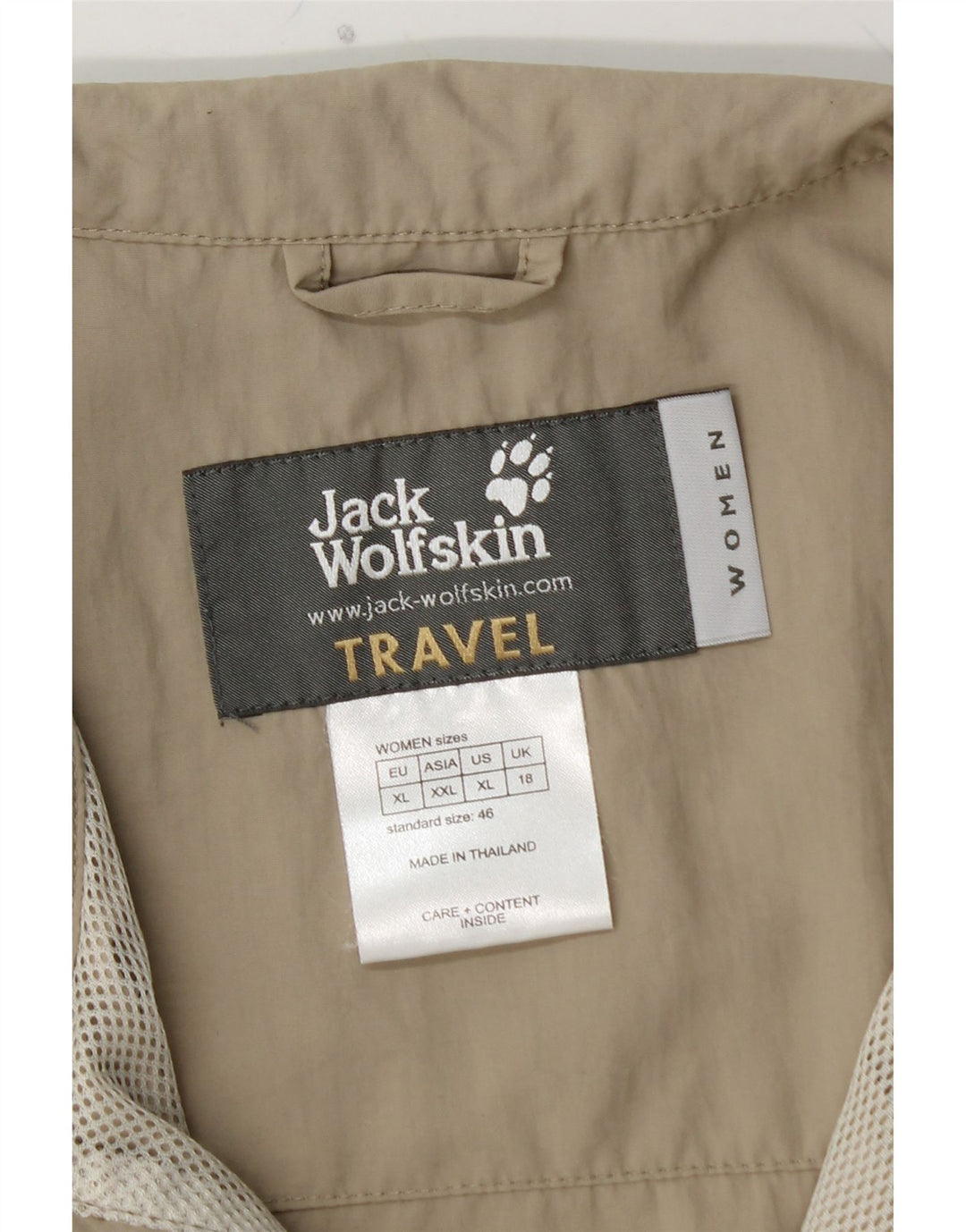 JACK WOLFSKIN Γυναικεία Utility Gilet UK 18 XL Beige Polyamide