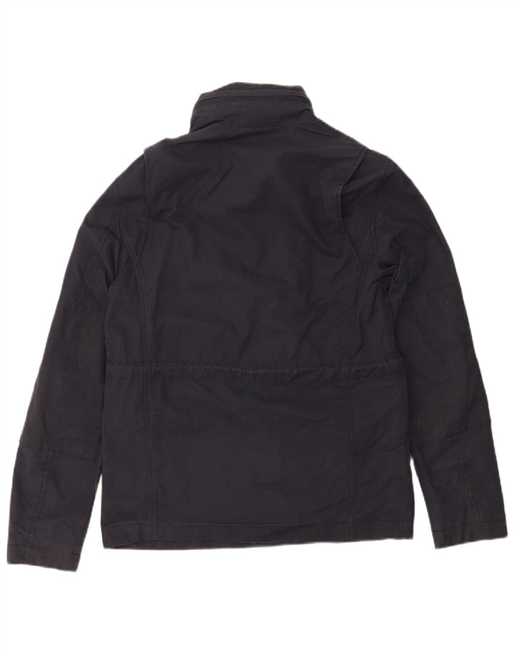 FRED PERRY Ανδρικό μπουφάν με κουκούλα αντιανεμικό UK 36 Small Navy Blue Cotton