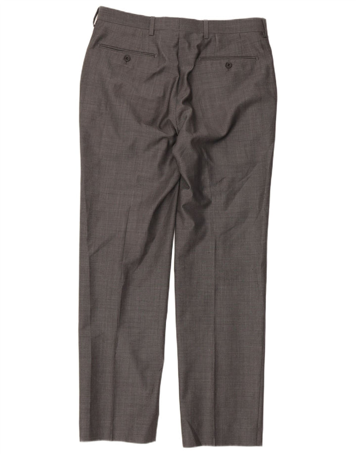 Ανδρικό ίσιο παντελόνι Marks & Spencer W32 L31 Γκρι μαλλί