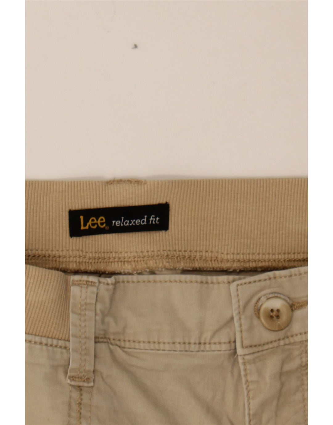 LEE Womens Relaxed Fit Cargo Shorts US 18 2XL W37  Beige Cotton Vintage Lee and Second-Hand Lee from Messina Hembry 