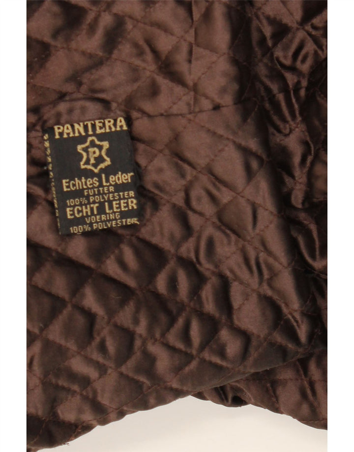PANTERA Ανδρικό Δερμάτινο Μπουφάν UK 44 2XL Καφέ Δερμάτινο